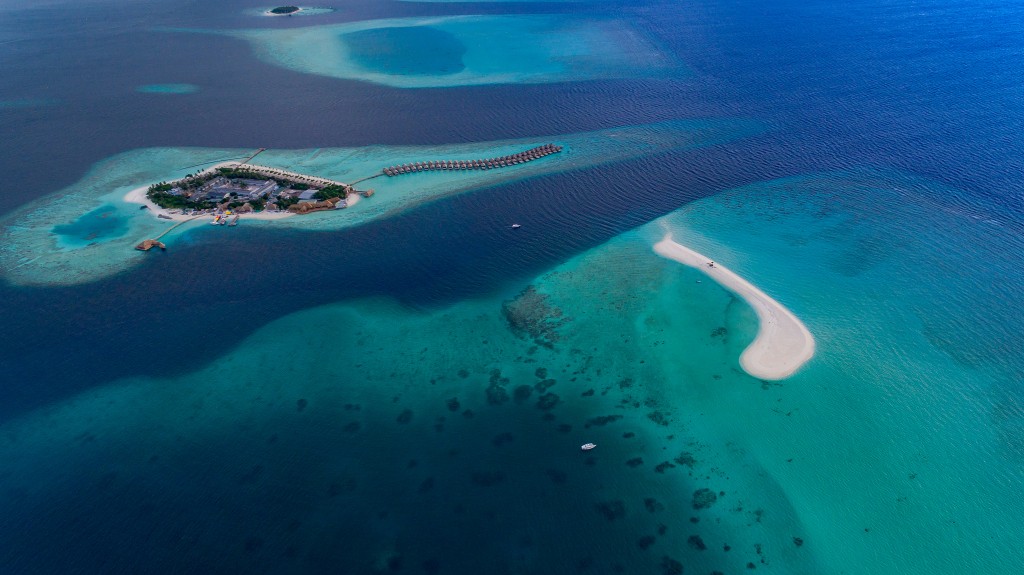 maldivas desde el aire